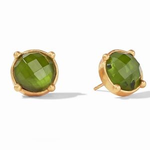 Julie Vos Honey Stud in Iridescent Jade Green